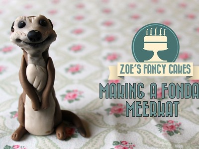 Making a fondant meerkat for cake decorating How To Tutorial Zoes Fancy Cakes