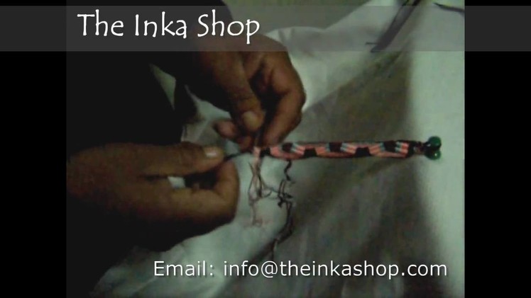 Making your beautiful hand woven bracelet
