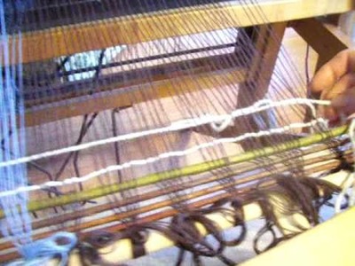Nancy Today: Beginning the weft (weaving 46) ASMR weaving