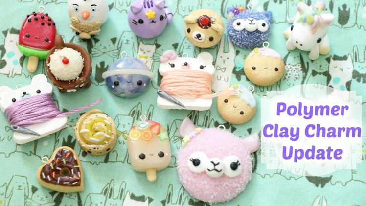 Polymer Clay Charm Update #32  || funkypinkgal