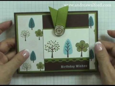 Stampin' Up! Tutorial: Trendy Trees Birthday Card