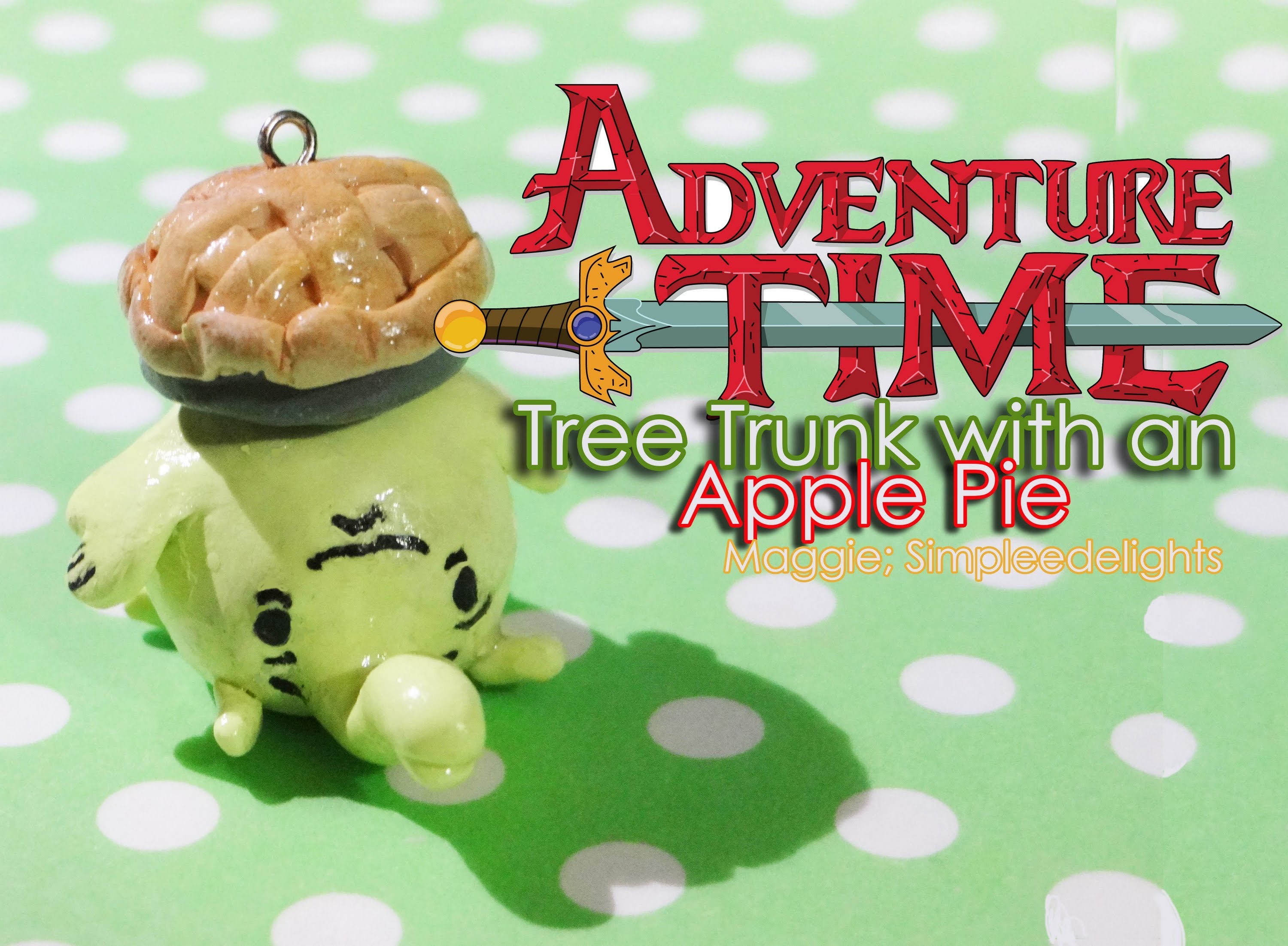 Tree Trunk With An Apple Pie Polymer Clay Tutorial Adventure Time