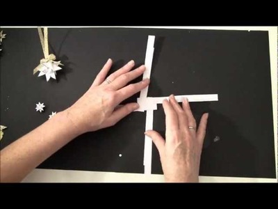 Tutorial how to make a Swedish paper star. Christmas tag and ornament