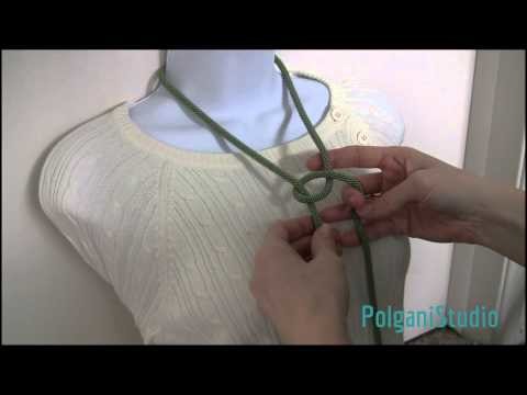 6 ways to tie and wear a lariat (long necklace) TUTORIAL - How to tie a bead crochet rope.