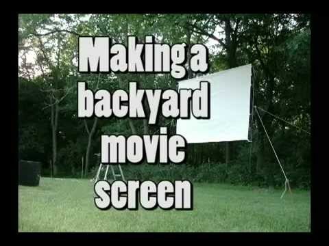 Building a backyard movie screen