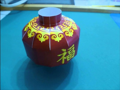 Chinese Lantern Papercraft for New Year