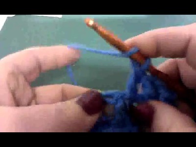 Crochet in between the stitches