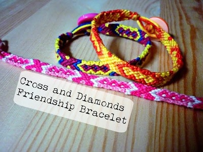 DIY Cross and Diamond Friendship Bracelet (Pattern #5282)  ¦ The Corner of Craft