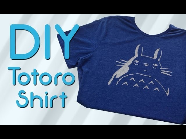 DIY Freezer Paper Totoro Shirt
