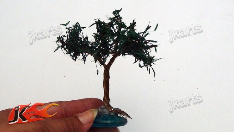 DIY How to make Miniature wire tree - JK Arts 107