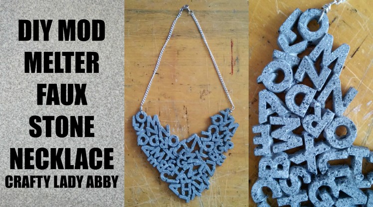 DIY Mod Melter Faux Stone Necklace