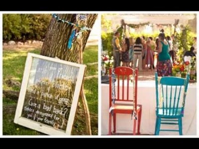 DIY Outdoor country wedding decorating ideas
