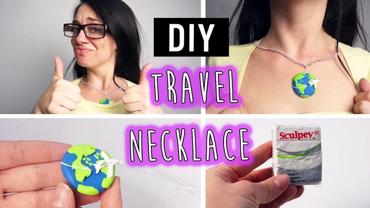 DIY Polymer Clay Travel Necklace