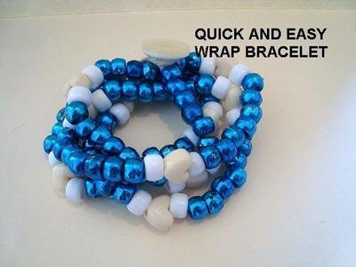 DIY QUICK AND EASY WRAP BRACELET,  jewelry making