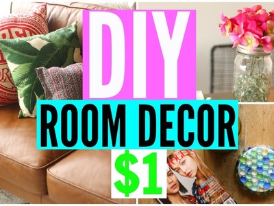 DIY Room Decor From The Dollar Store! CHEAP Room Decorations!