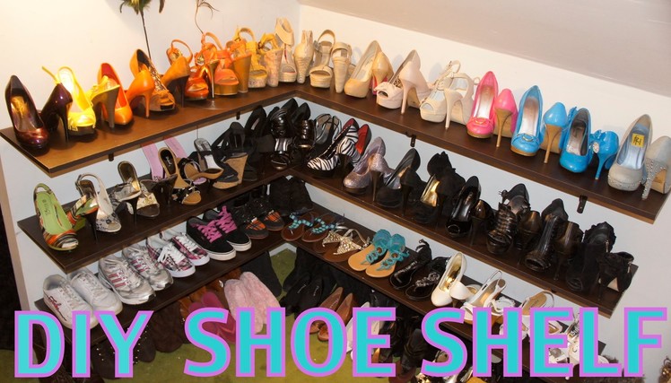 DIY Shoe Shelf and Organization