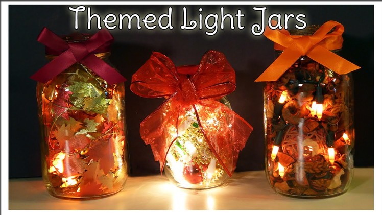 DIY Themed Light Jars