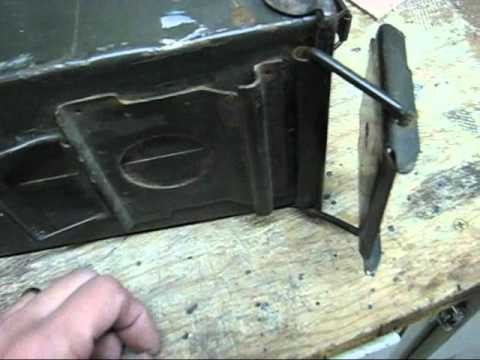 DIY wood stove from a surplus ammo can.