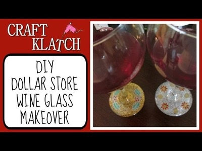 Dollar Store Wine Glass   Glitter and Resin Makeover Craft Klatch Christmas Series
