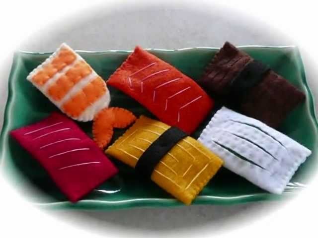 Felt Crafts - Felt Food Sushi Patterns (from the "Felt Cuisine" series) - Now on eBay !