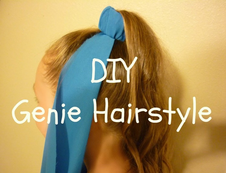 Genie Hairstyle & DIY Genie Costume Headpiece, Halloween Hairstyles