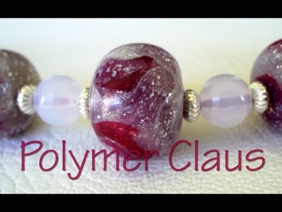 Glass effect beads (polymer clay tutorial - english sub)