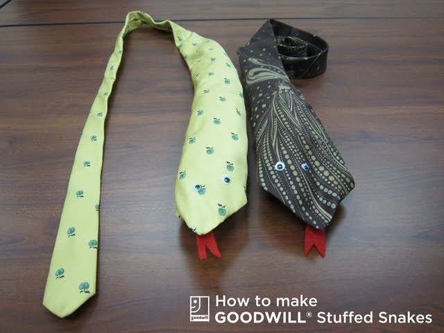 How to Create a Stuffed Snake with Items from Goodwill