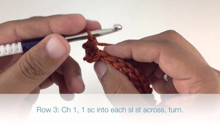 How to Crochet Ribbing {Left Handed}