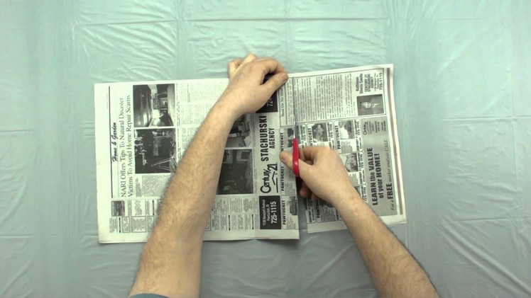 How to Cut Newspaper for Makigami