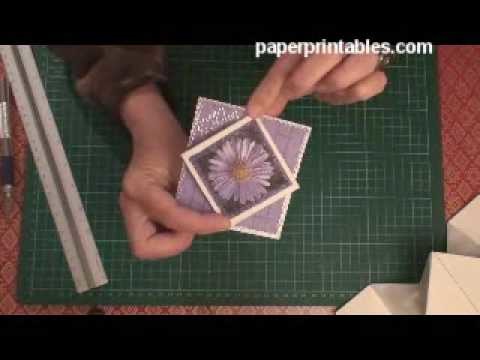 How to make a diamond pop up cracker card tutorial
