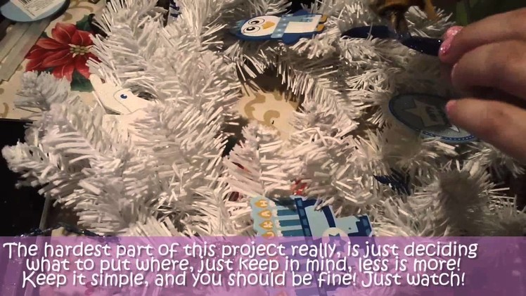 How to make a Hanukkah wreath -8 Crafting days of Hanukkah