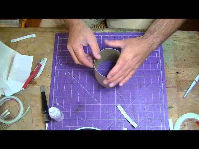How To Make A Round Box From Chipboard!