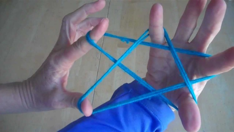 How to make a Star with string, step by step, cats cradle