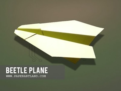 How to make an EASY Paper Plane that flies Far | Beetle ( Tri Dang )