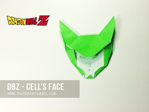 How to Make an Origami  DBZ - Cell's Face ( Tri Dang )