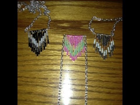 How to make Jewelry: Beaded Chevron Necklace