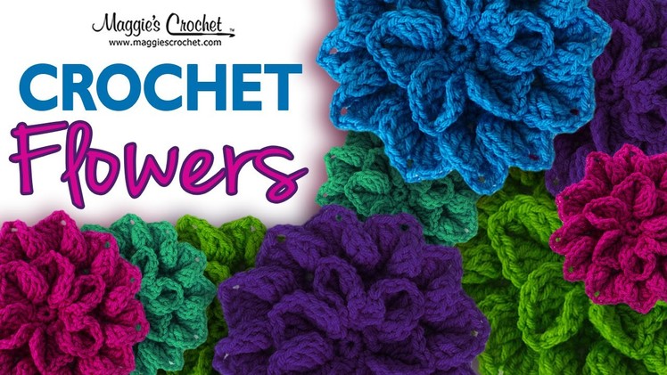 Hydrangea Free Crochet Pattern - Left Handed
