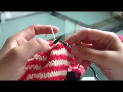 Knitting back backwards - Prjónað til baka á réttunni