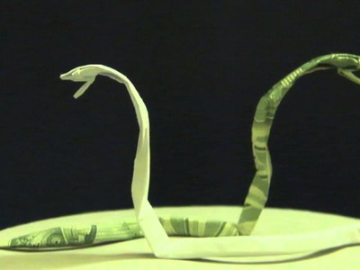 Origami  Dollar Albino Cobra by:  Ken Hmoob