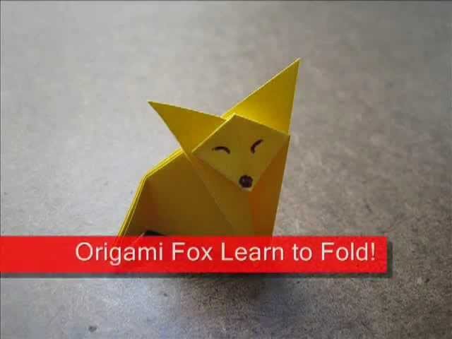 Paper Folding Origami Simple Fox