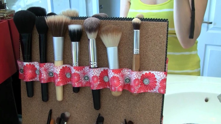 Revamped Makeup Storage and DIY Brush Holder