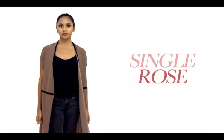 Single Rose Convertible Long Cardigan - How to Make The Single Rose Cardigan in 12 plus styles