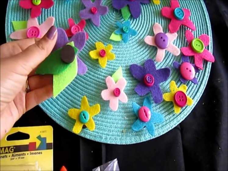 Spring Flowers Craft Magnet