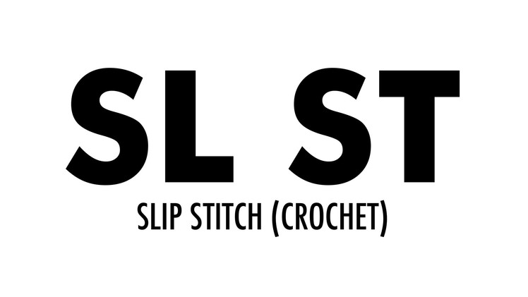The Slip Stitch (sl st):: Crochet Abbreviation :: Right Handed
