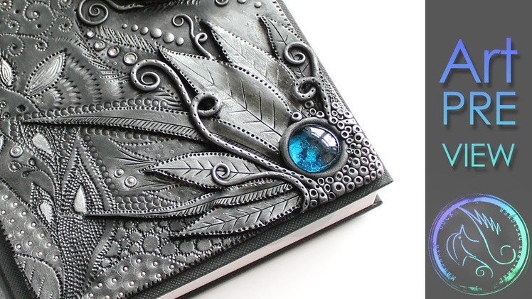 ANGEL WING - Polymer Clay Journal by Mandarin Duck