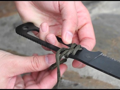 Black Scout Tutorials - Wrapping a Paracord Knife Handle