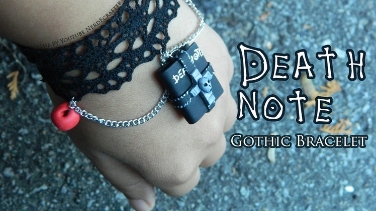 Death Note Gothic Bracelet Polymer Clay Tutorial. Arcilla Polimérica