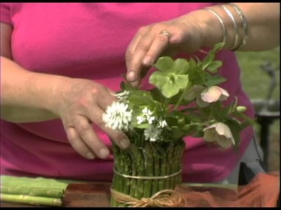 Easy Spring Flower Arrangement for Easter or Passover and other Unusual Containers