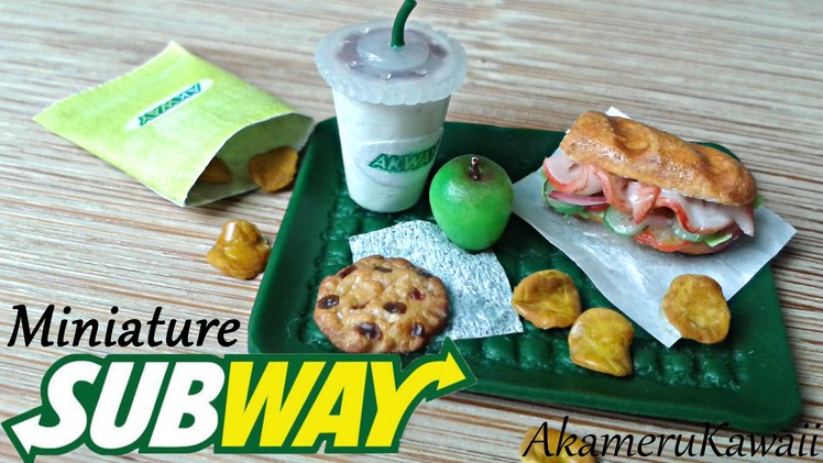 Fastfood Colab: Subway inspired polymer clay miniature
