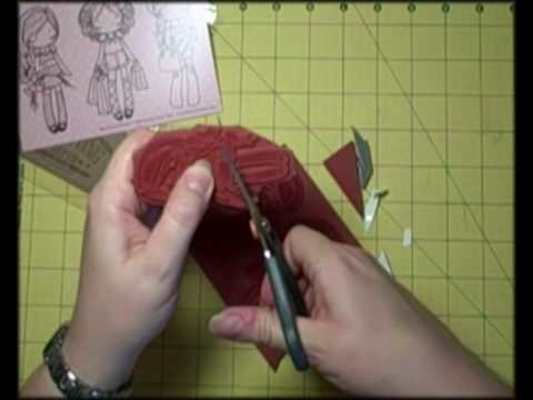 How to. cut out foam backed rubber stamps